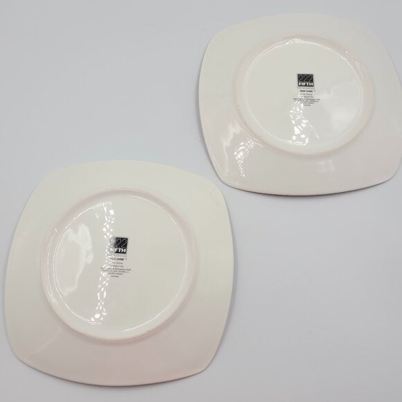 222 Fifth Sweet Confections Dessert Plates Set Sango Fine China Vintage - Picture 5 of 8